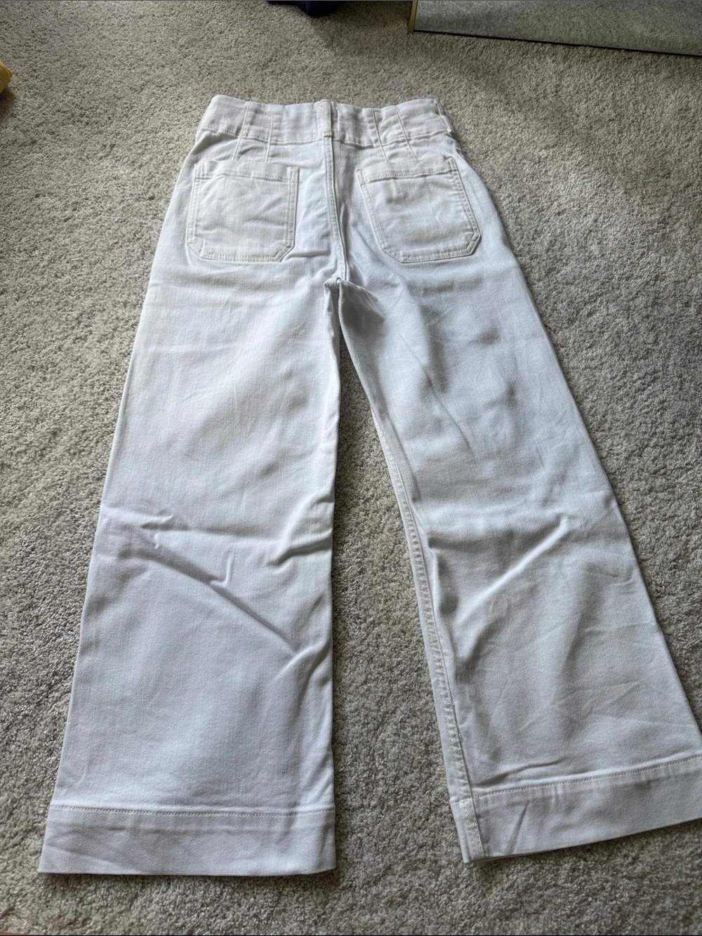 Maeve the Colette White Wide-Leg denim - Picture 5 of 6